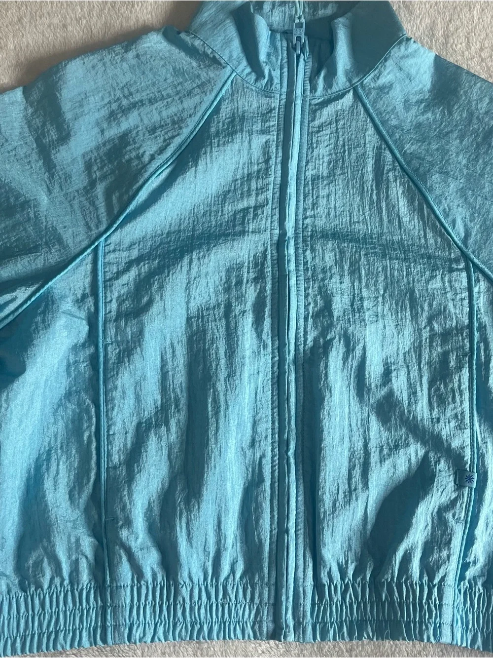 Athleta Light Blue Girls‎ Windbreaker Jacket - Picture 9 of 15